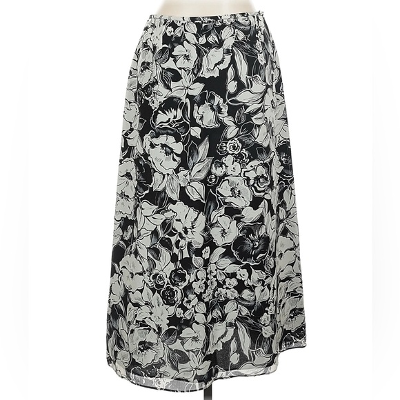 100% Silk Charter Club Vintage Maxi Skirt - Picture 2 of 5